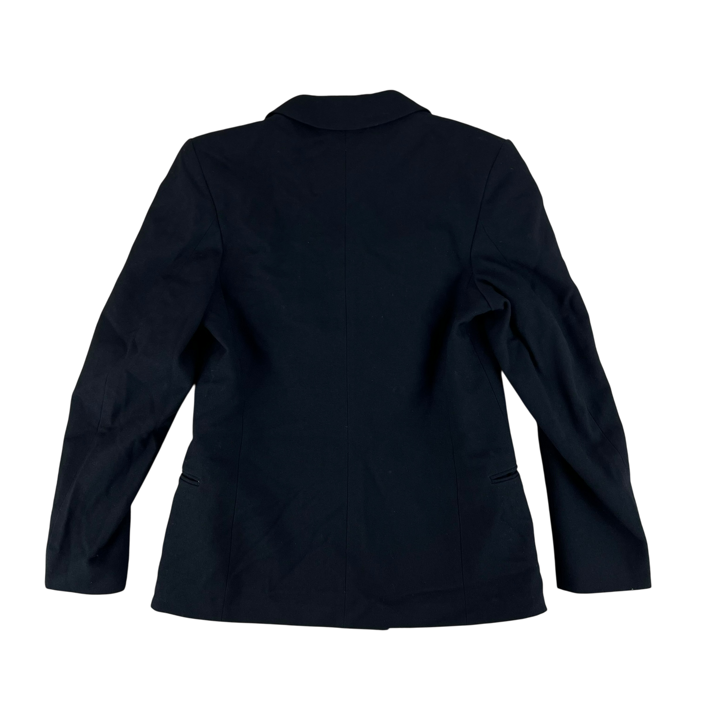 British Royal Navy Women's WRNS Diagonal Serge Black Blazer - Medium 178/100
