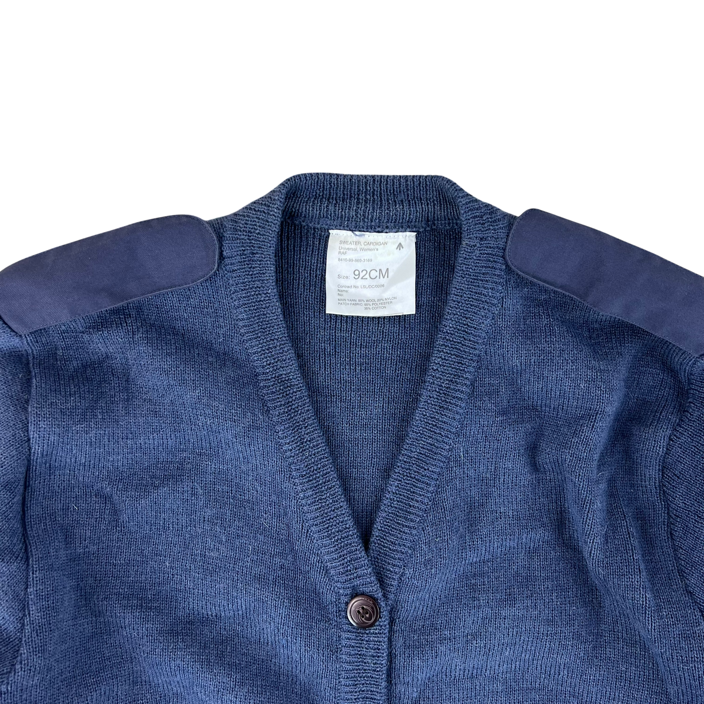 British RAF Women's Blue Grey Cardigan - Medium 92cm