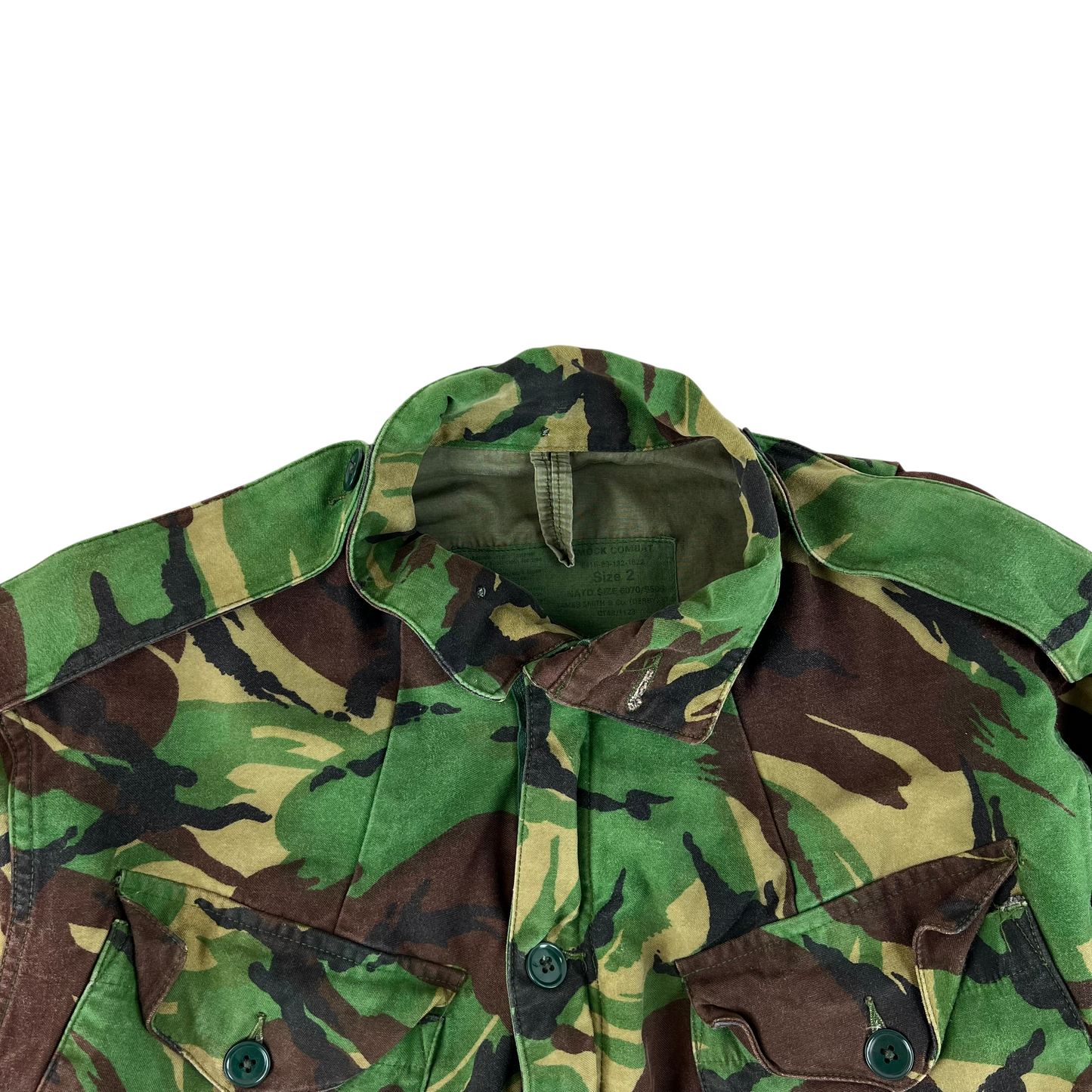British Army 85 Pattern Woodland DPM Camo Combat Smock - Medium SIZE 2