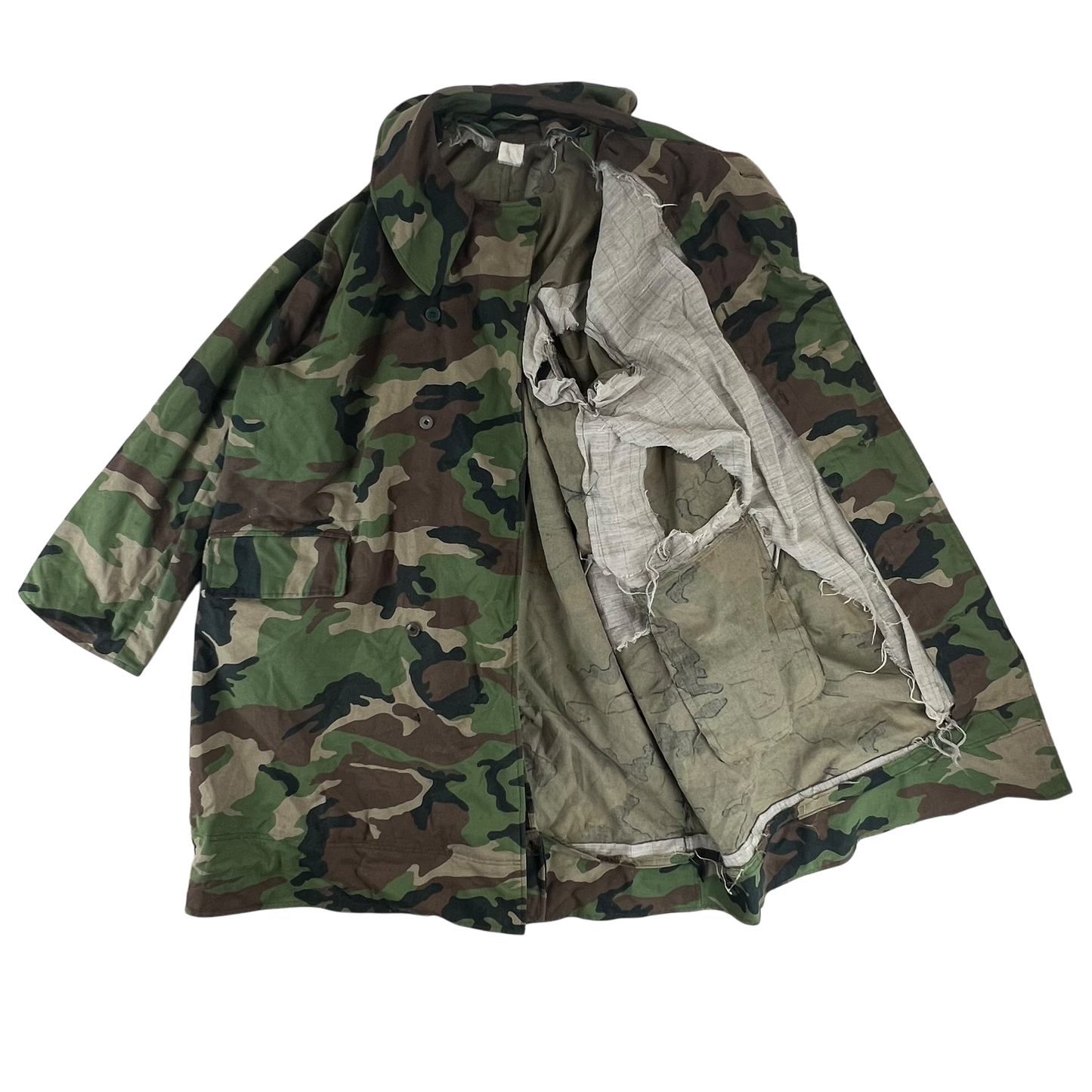 Slovak Army M97 Camouflage Dispatch Trench Coat - XX Large