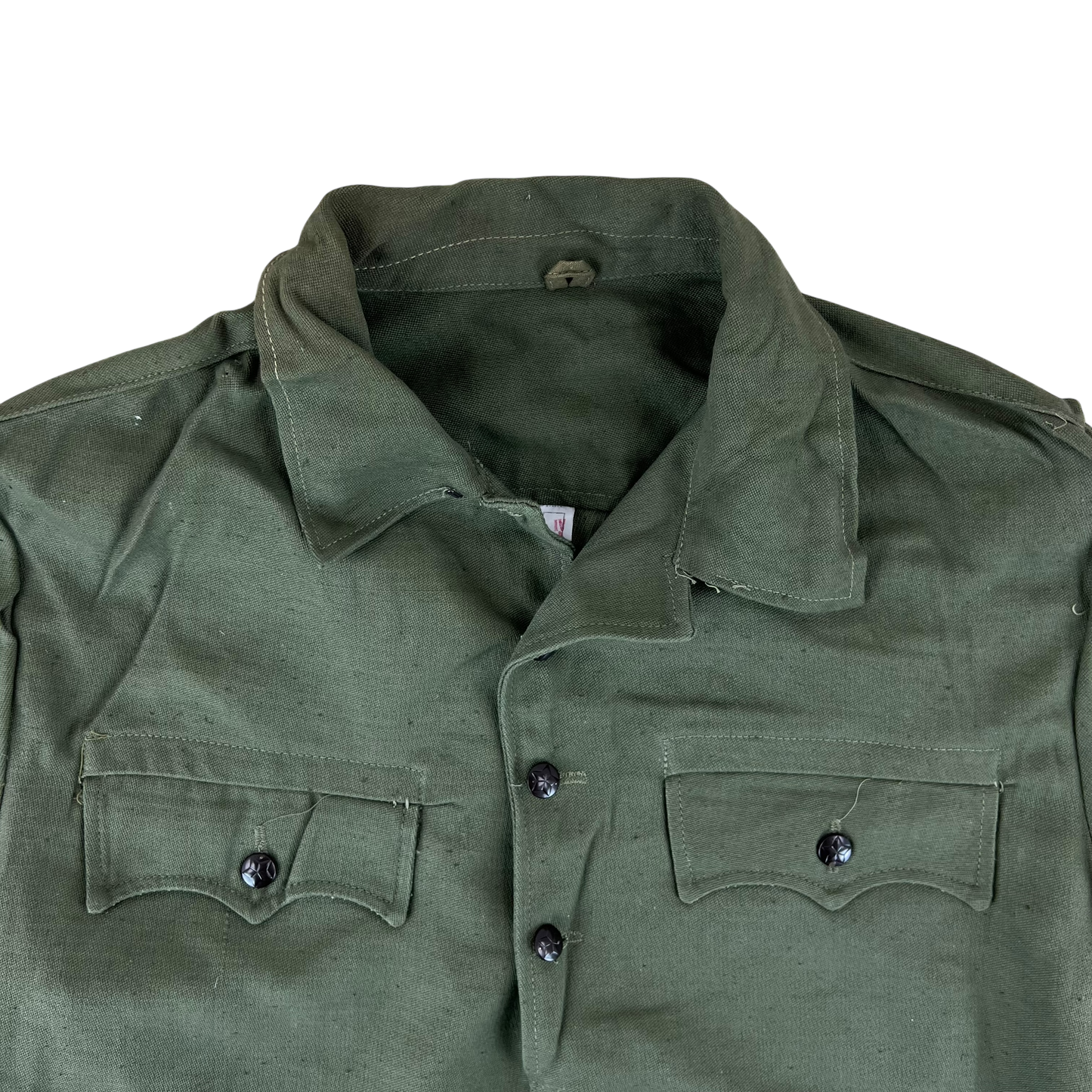 Bulgarian People's Army Olive Green Cossack Shirt - Large