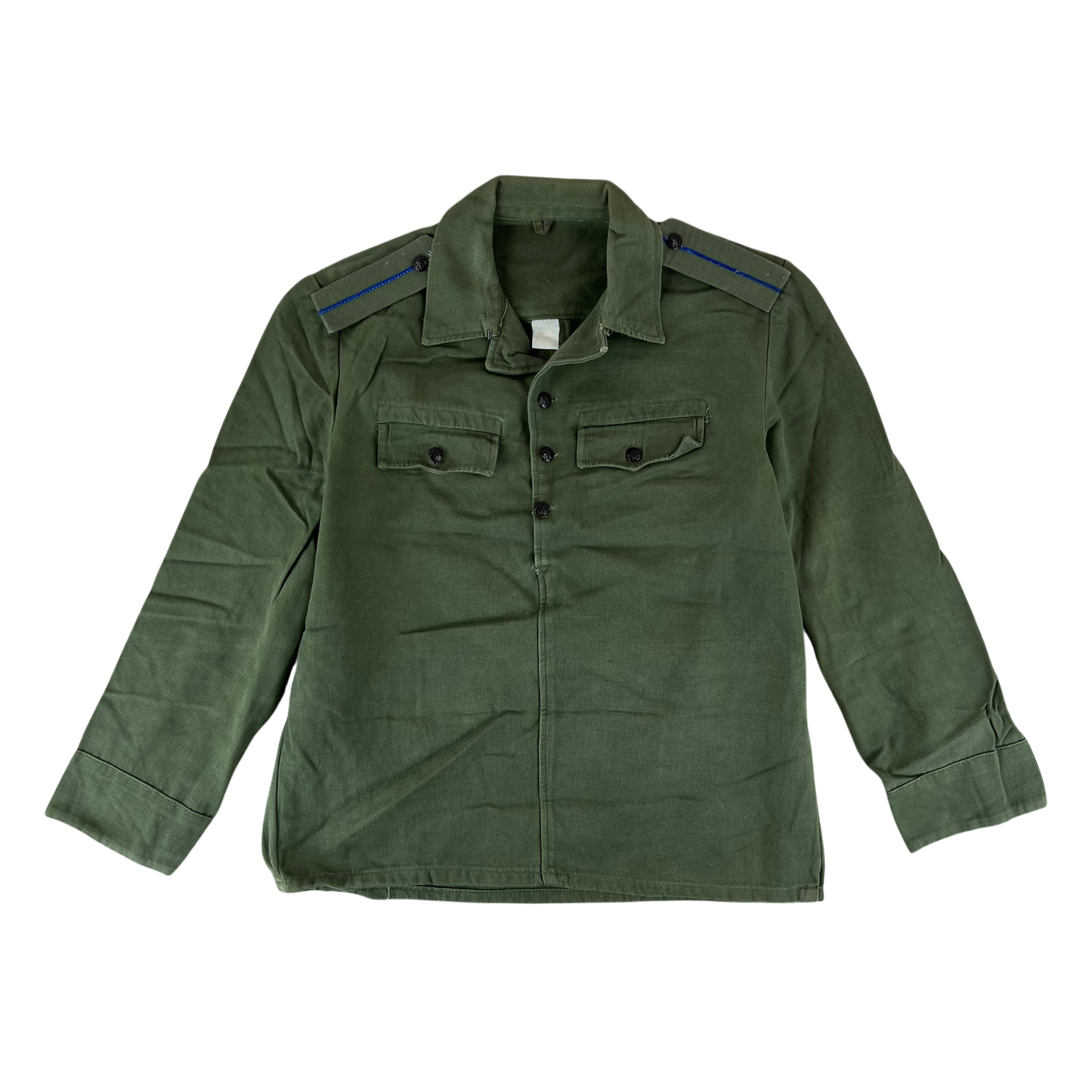 Bulgarian People's Army Olive Green Cossack Shirt - Large