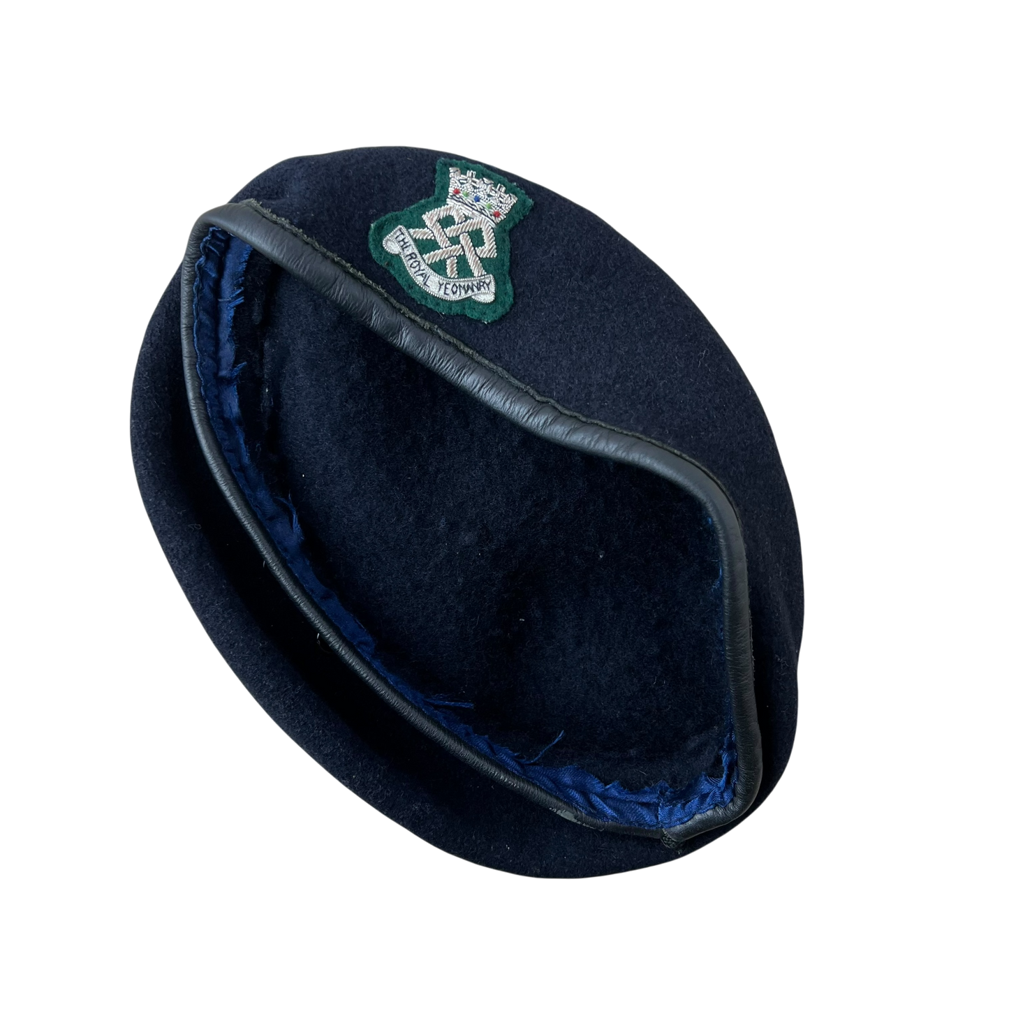 British Army Beret w/ Patch - Royal Yeomanry - Small
