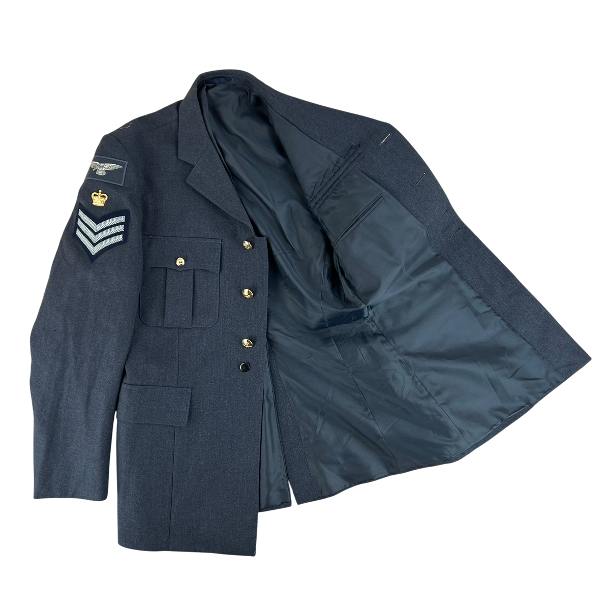 British Royal Air Force No. 1 Dress Jacket w/ Belt - Large 108L