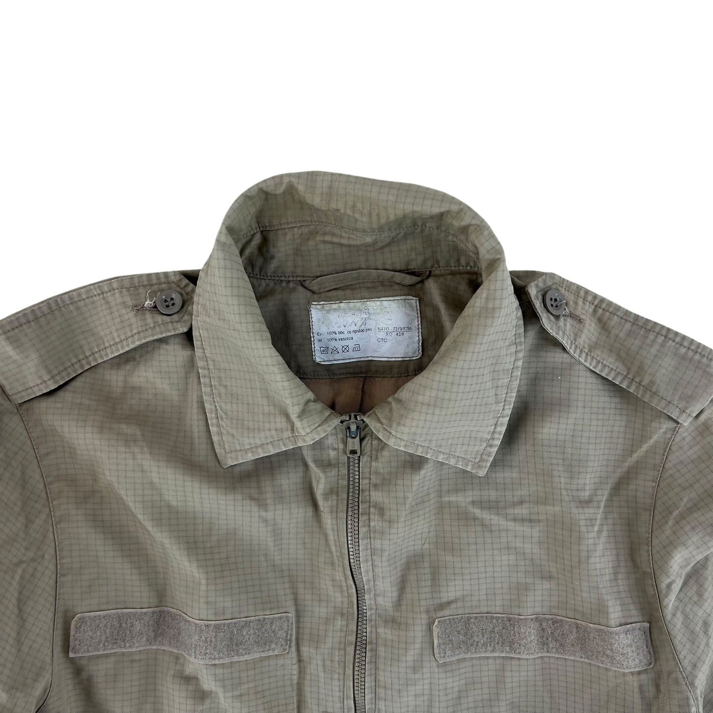 Romanian Army Tan Ripstop Blouson Jacket - Medium