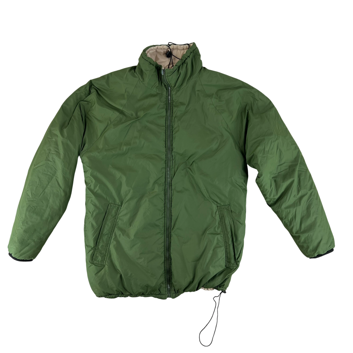 British Army Reversible Thermal Olive Green / Tan Quilted Jacket - Medium