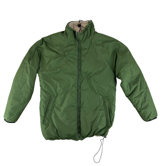 British Army Reversible Thermal Olive Green / Tan Quilted Jacket - Medium