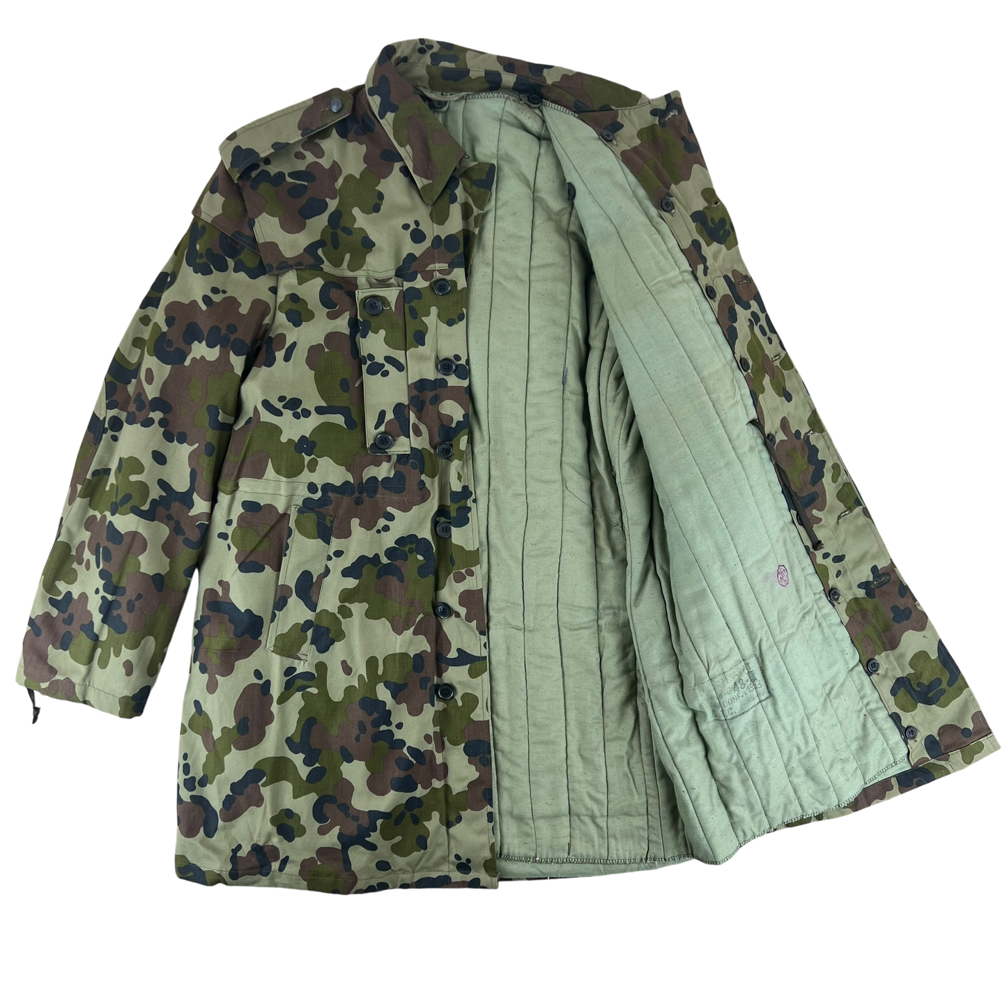 Romanian Army M1994 Fleck Leaf Camouflage Parka w/ Winter Liner - Medium