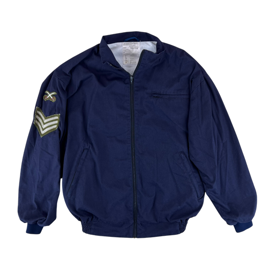British Army / Tri-Services Navy Blue PTI Tracksuit Top Jacket - Large 180/108