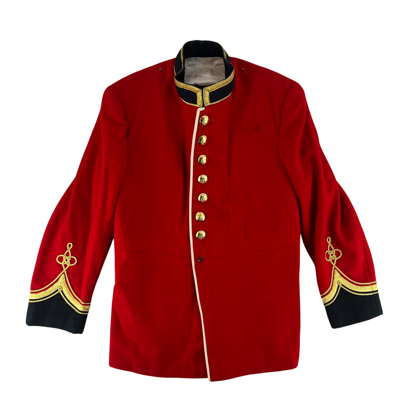 British Army Red Tunic Jacket - Queen's Division Normandy Band - Large