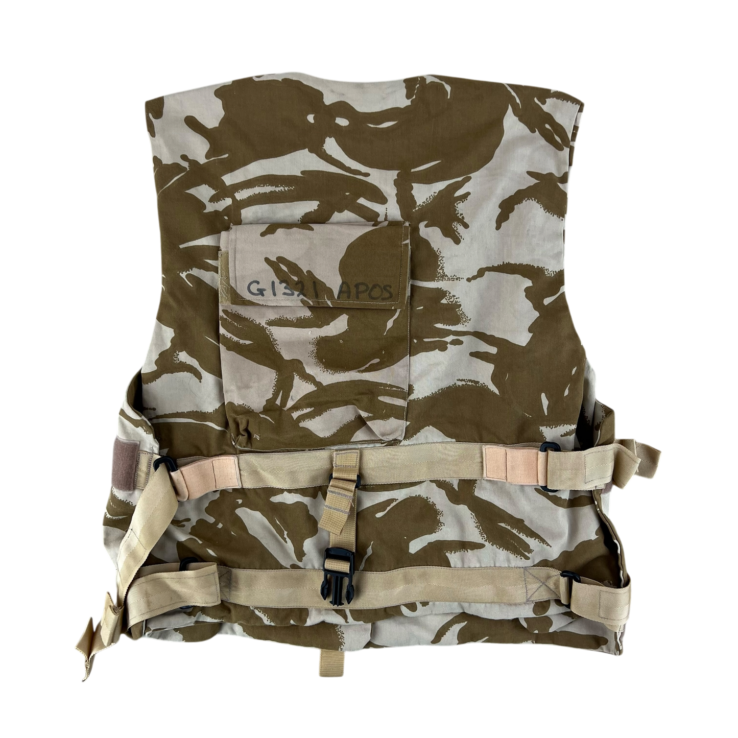 British Army Desert DPM Camouflage Body Armour Cover Vest - X Large 190/120