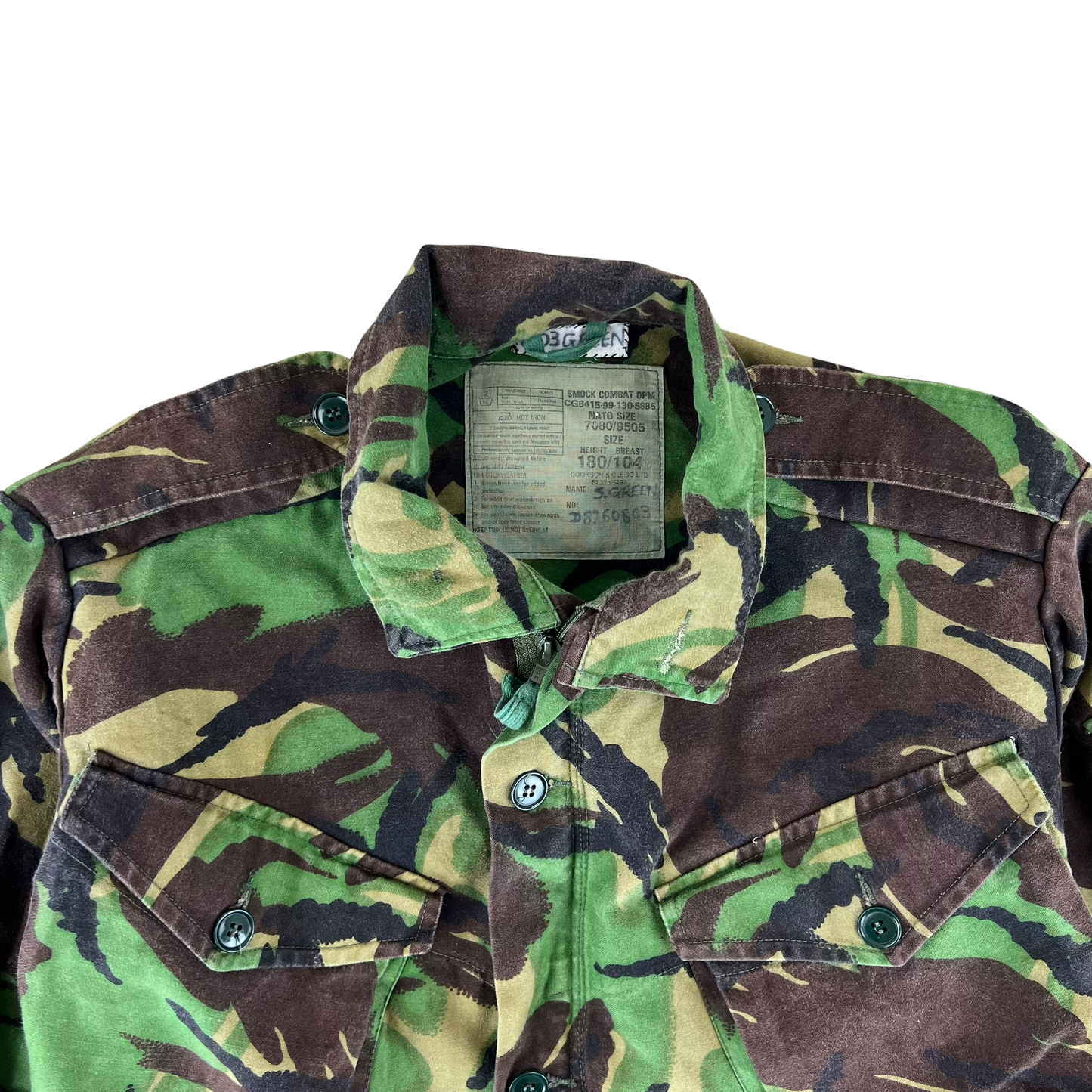British Army 85 Pattern DPM Camouflage Combat Smock - Large 180/104
