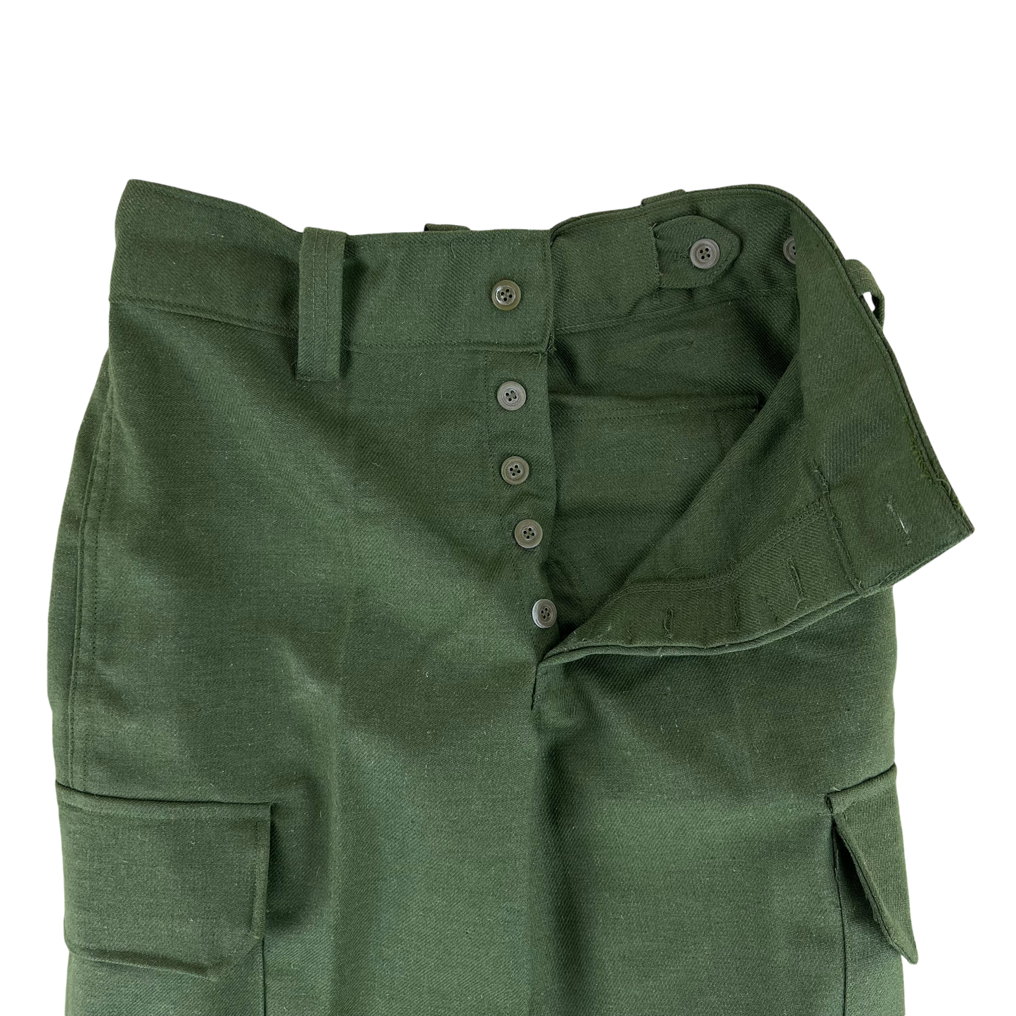 Spanish Army 80s Womens Winter Wool Blend Field Trousers - W30 L31