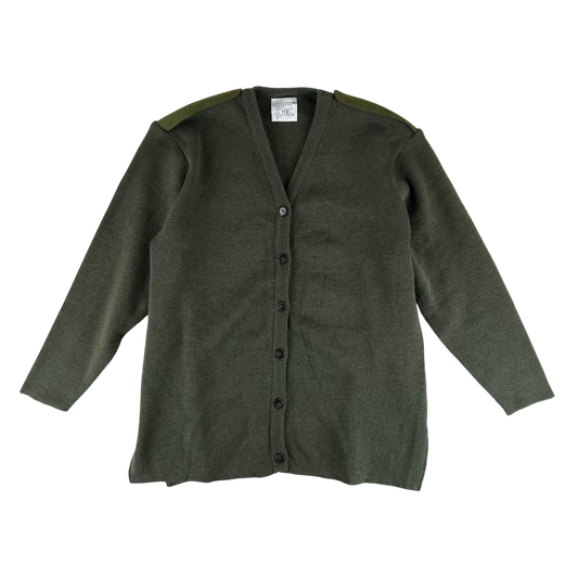 British Army Women's Olive Green Cardigan - Large 112cm