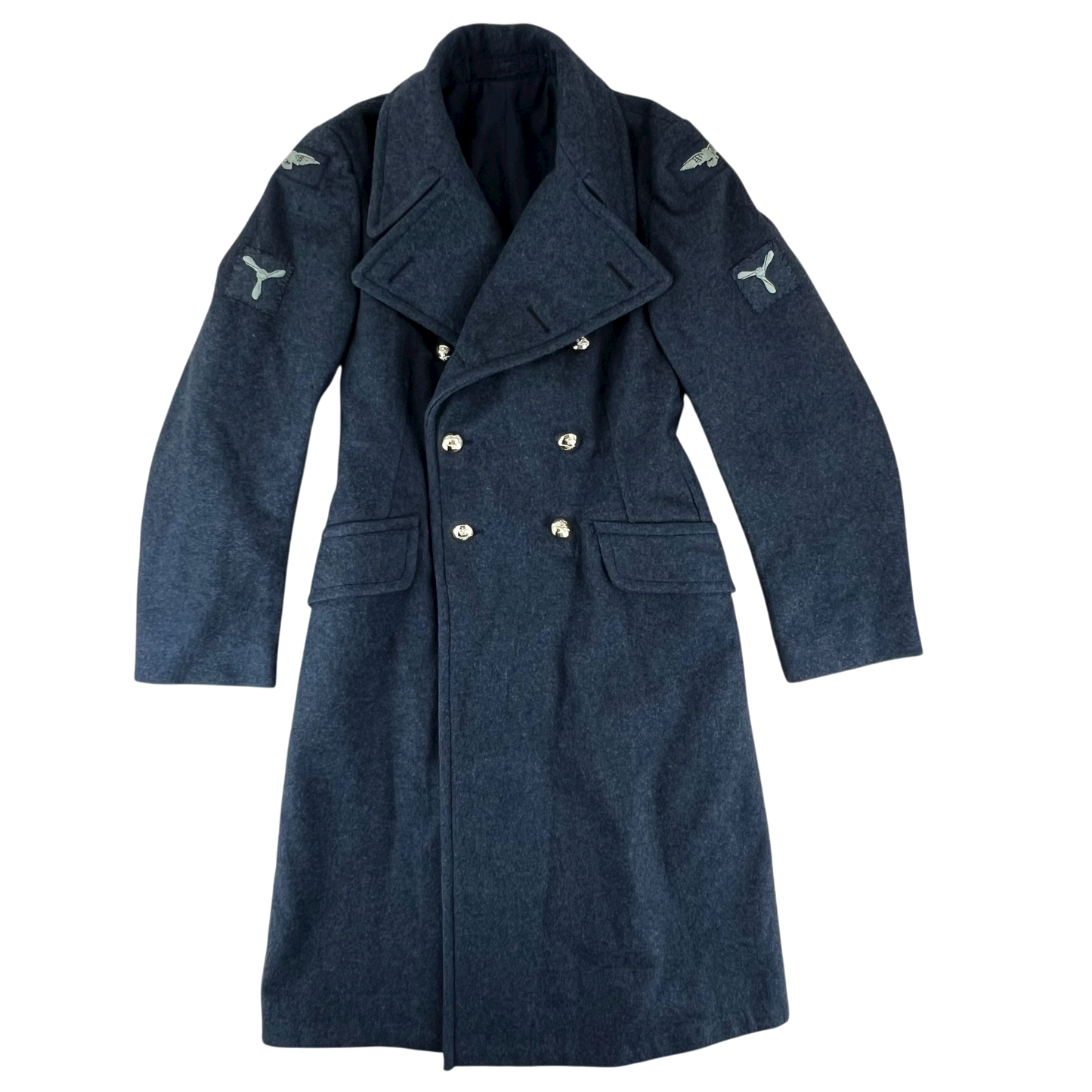 British RAF 60's New Pattern Wool Greatcoat - Medium SIZE 10