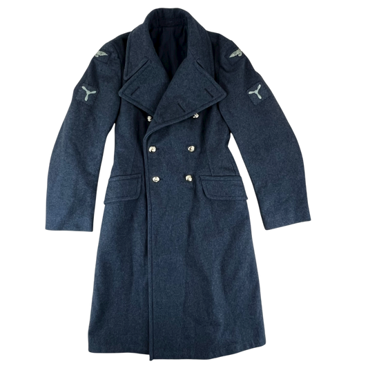 British RAF 60's New Pattern Wool Greatcoat - Medium SIZE 10