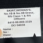 British Royal Navy Women's Officer's No. 1 & No. 3B Dress Black Skirt - W34