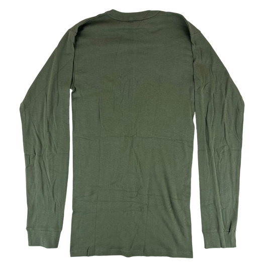 Dutch Army Thermal Olive Green Long Sleeve T Shirt - Small