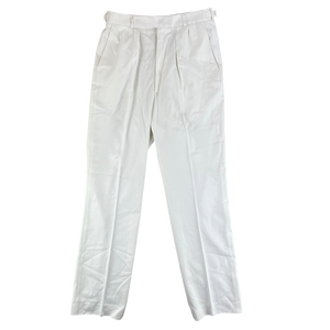 British Royal Navy Officers & Class I White Dress Trousers - W33 L33