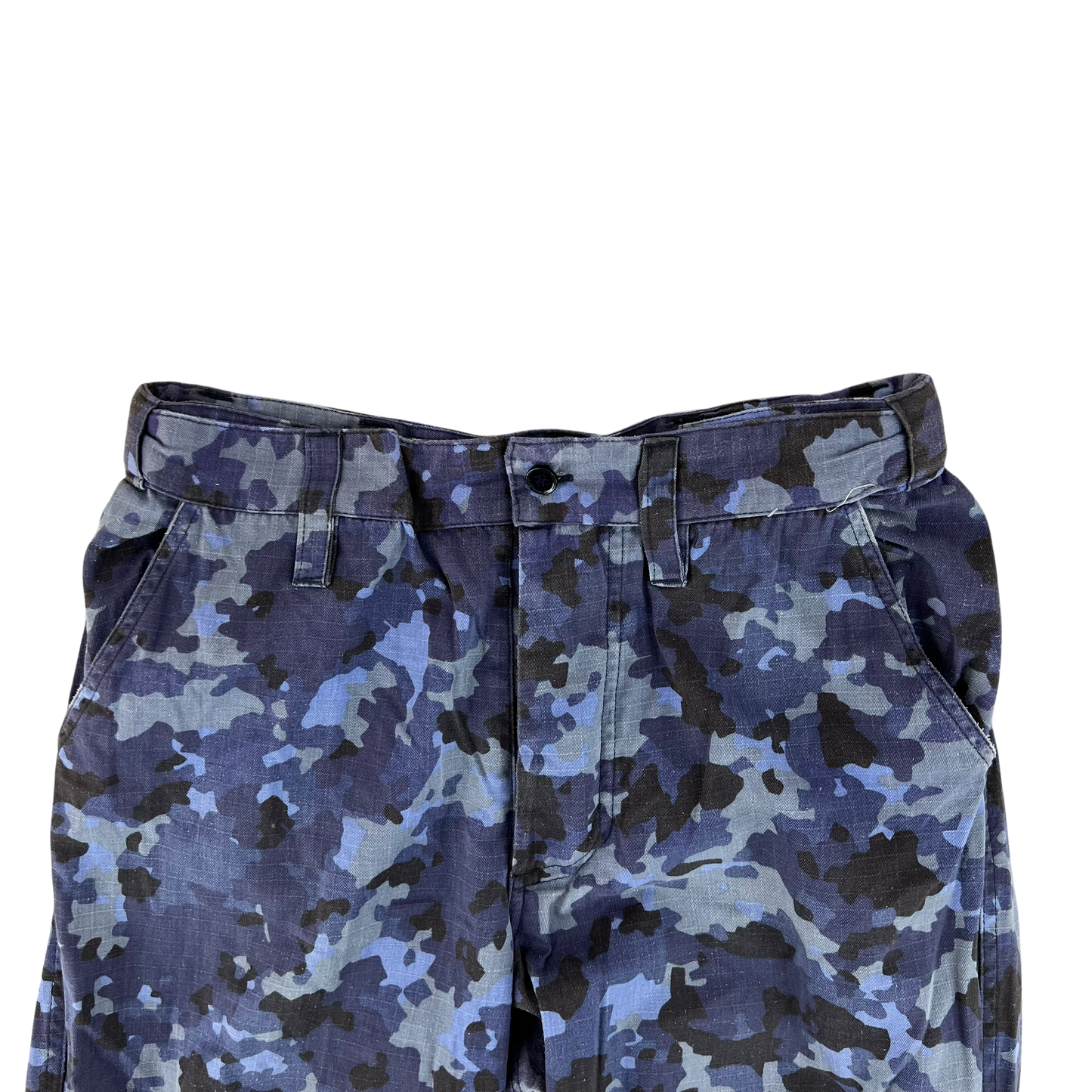 Romanian Navy M2017 Blue Camouflage Ripstop Trousers - W31 L29.5