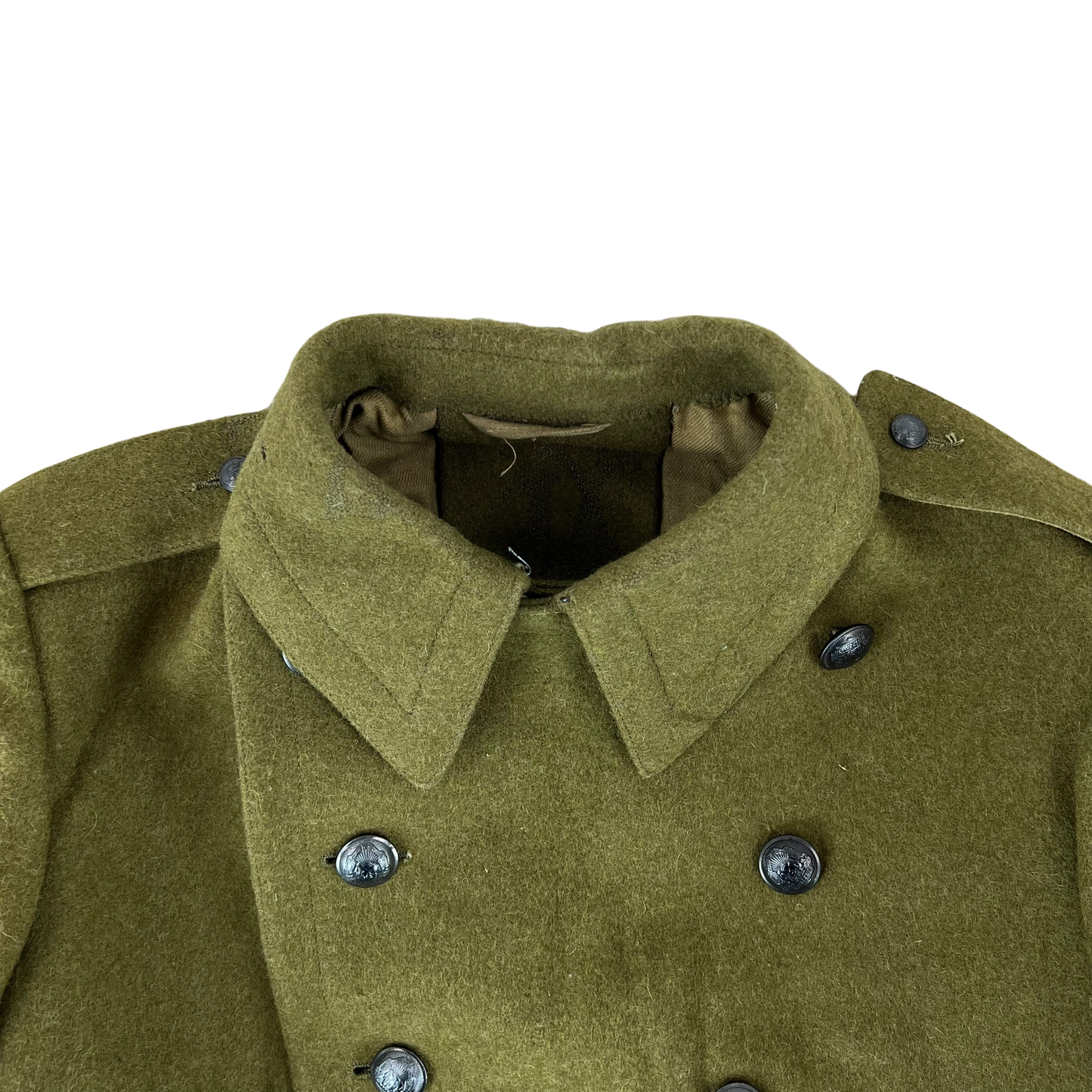 Romanian People's Army Khaki Wool Greatcoat - Medium
