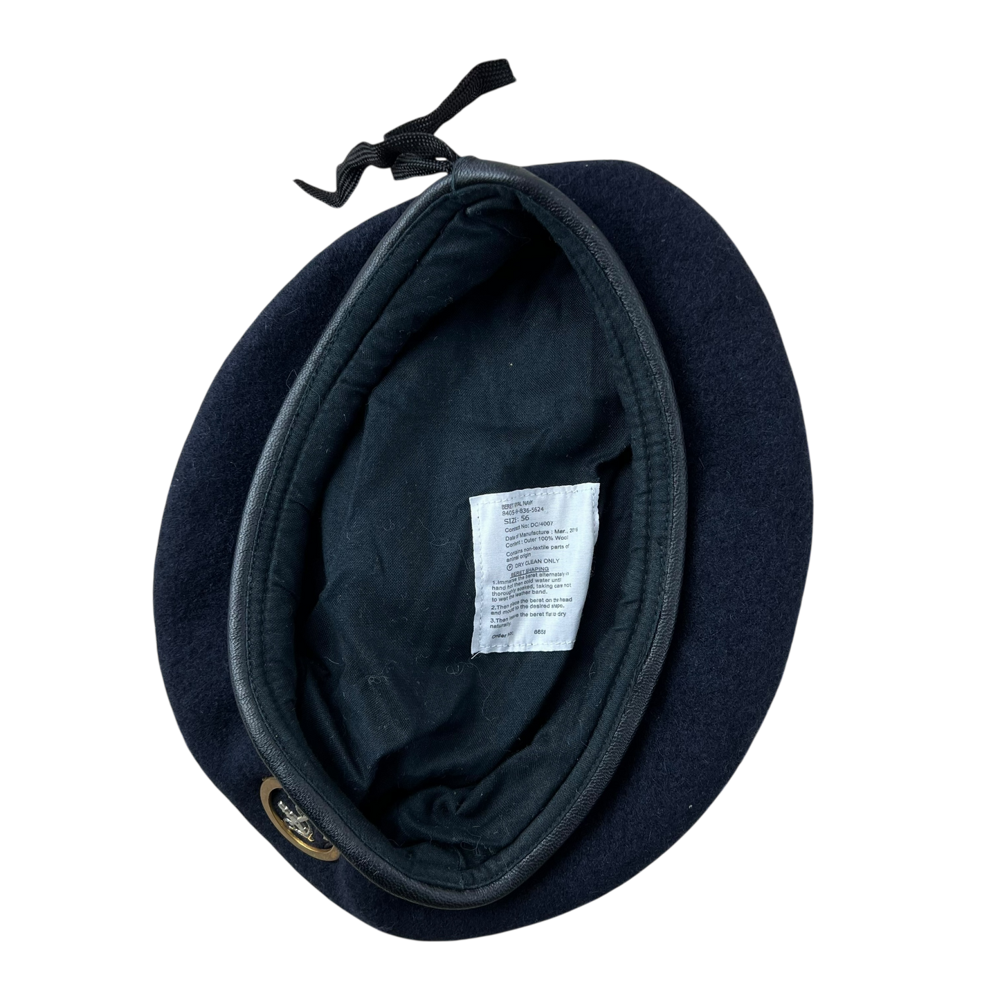 British Royal Navy Beret w/ Badge - Ratings Badge - Small 56cm