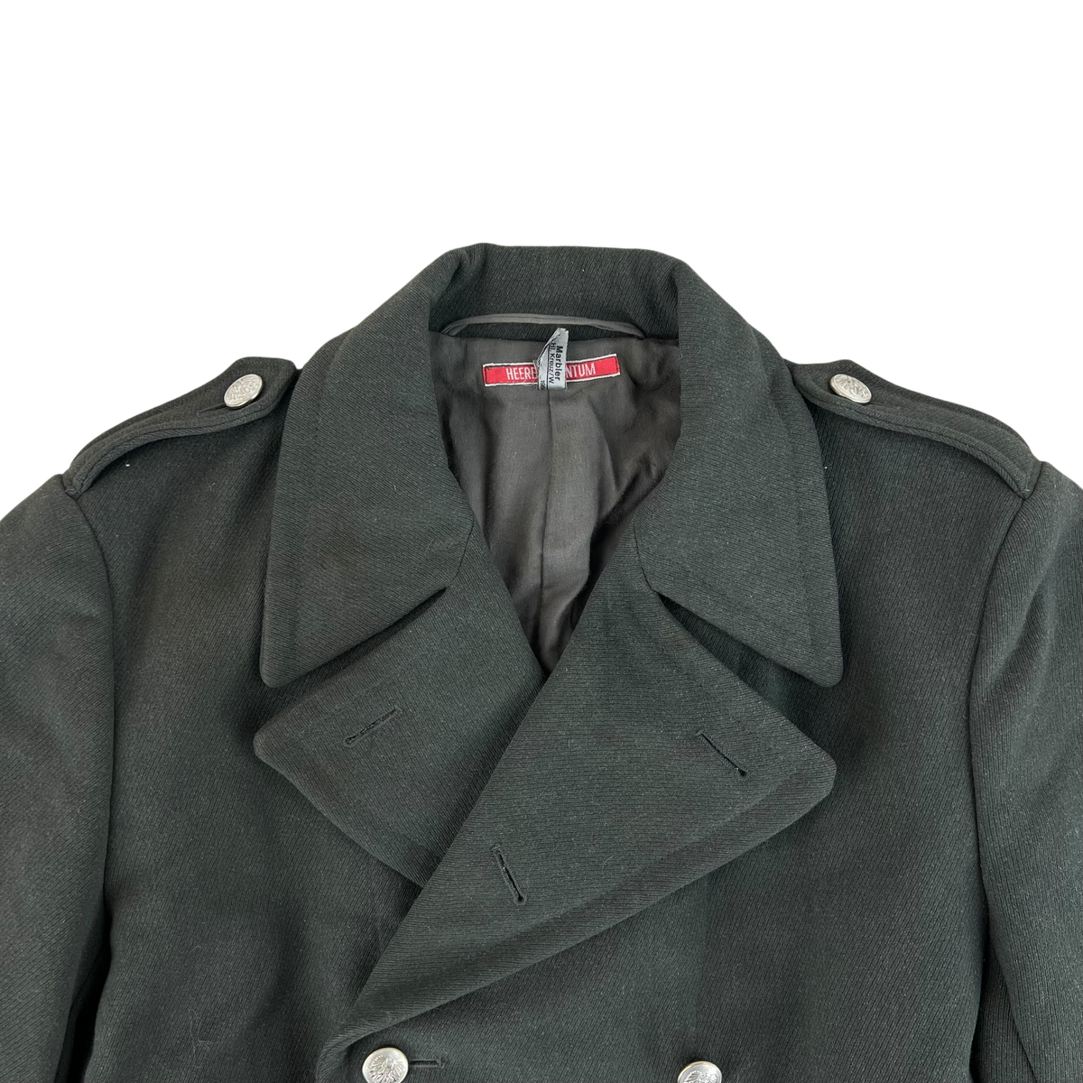 Austrian Army 80s Grey Wool Greatcoat - Medium
