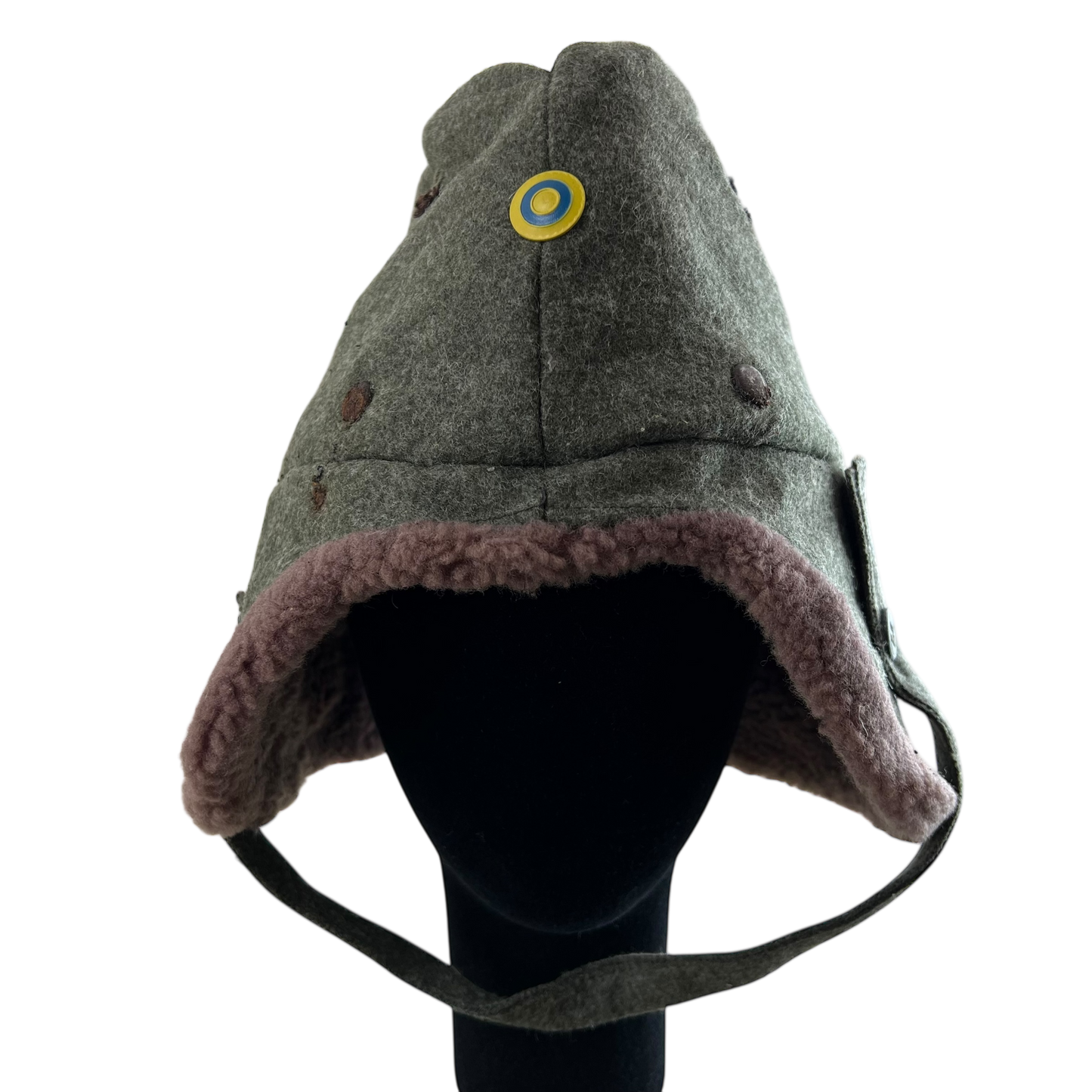 Swedish Army WW2 M43 Wool Ushanka Cap - Small 56cm