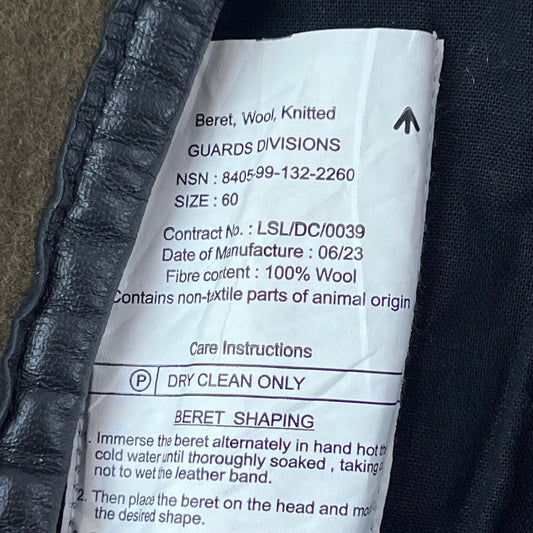 British Army Anglian Beret - Large 60cm