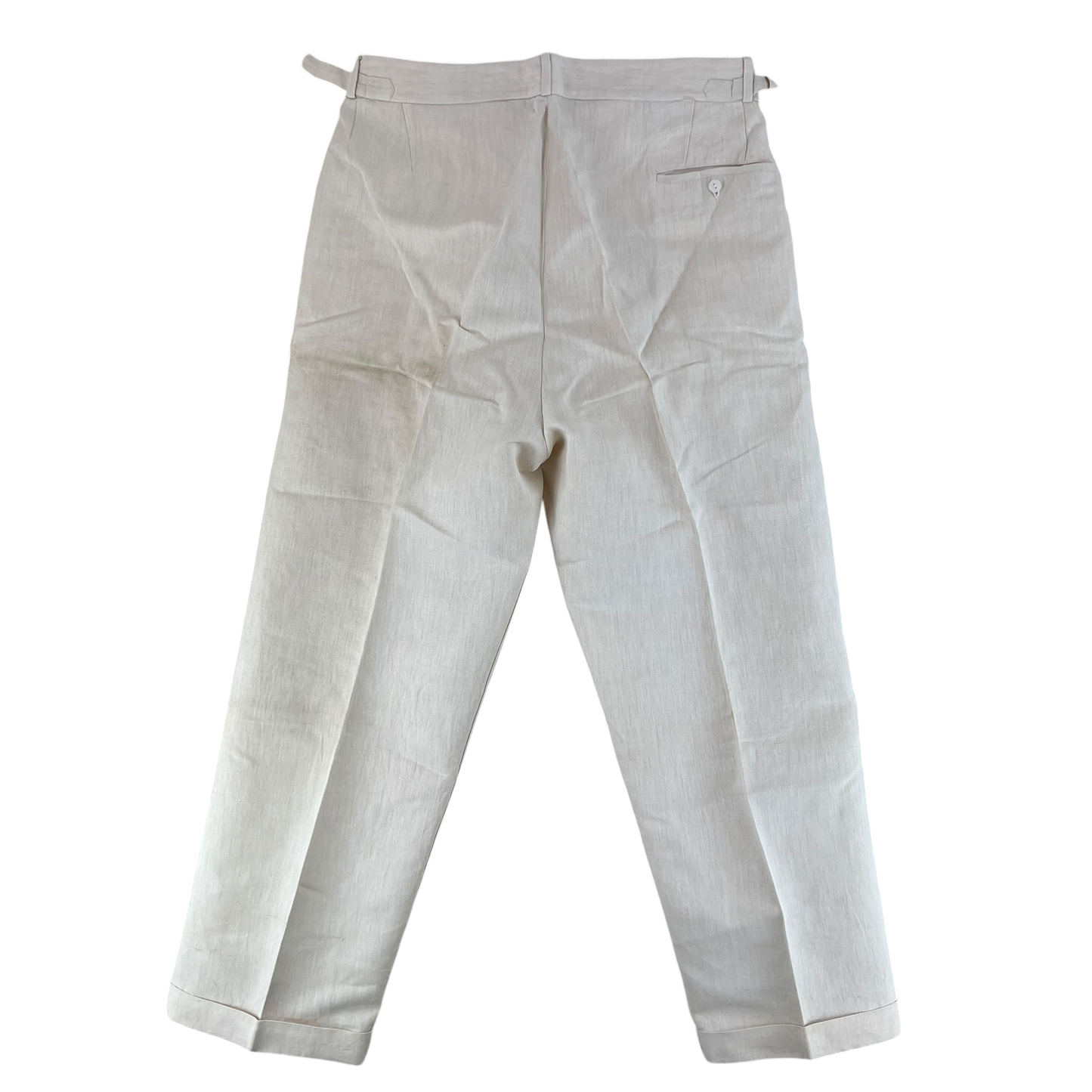 British Merchant Navy 50s Tropical Cream Trousers - W36 L31