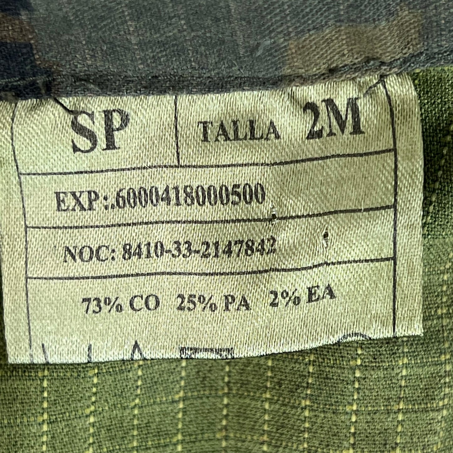 Spanish Army M09 Pixel Leaf Camouflage Ripstop Jacket - Medium