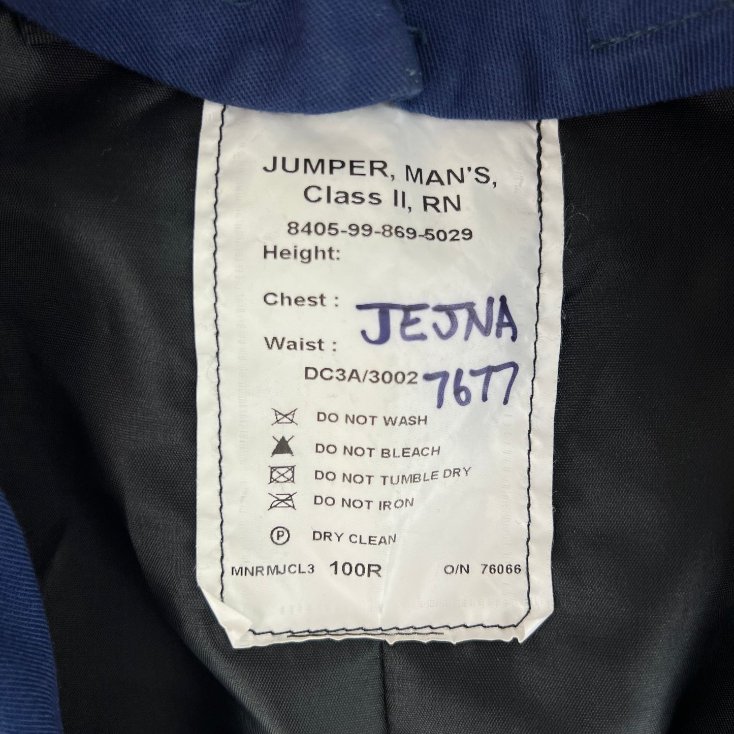 British Royal Navy Class II Jumper Sailor's Top - Medium 100R