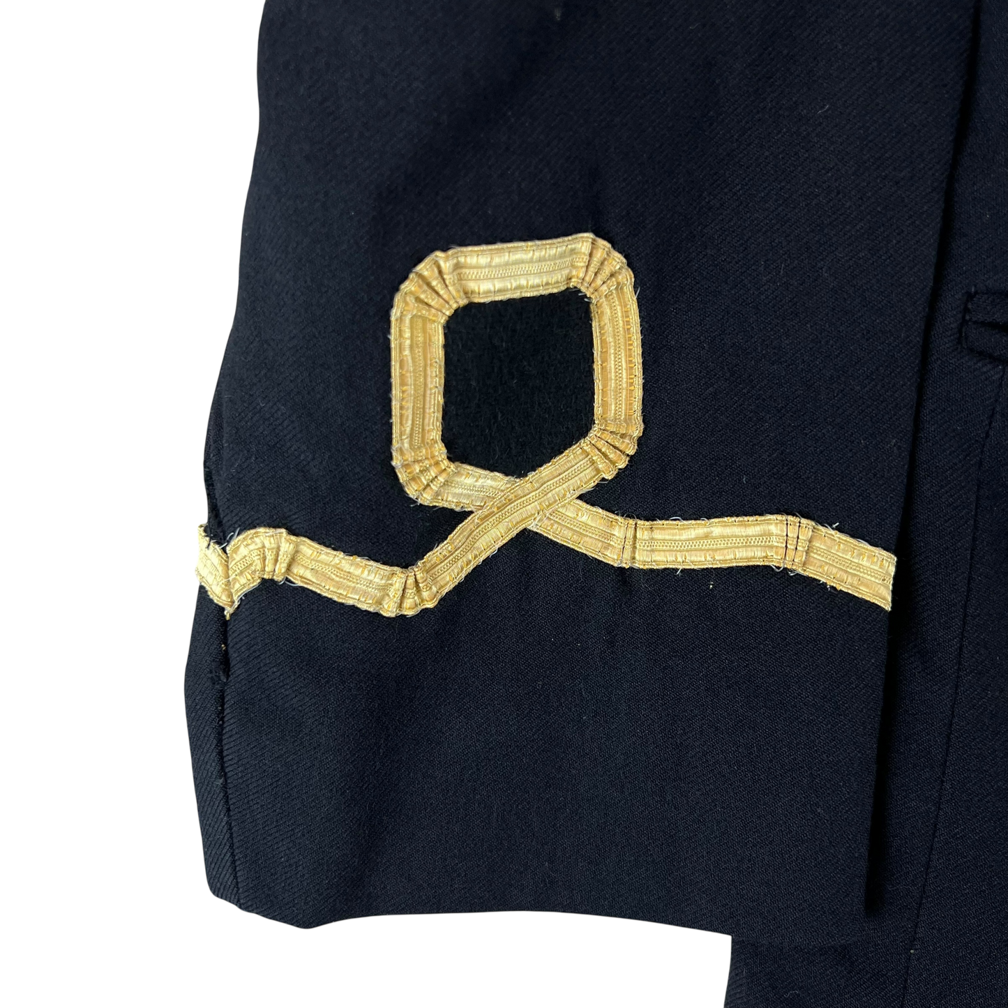 British Merchant Navy Black Dress Blazer Jacket - Large