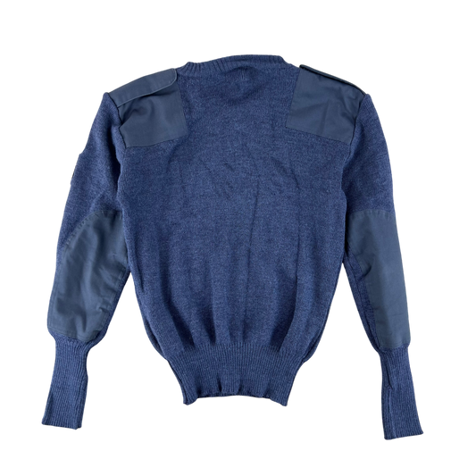 British RAF Wool V Neck Pullover Jersey Jumper - Medium 94cm
