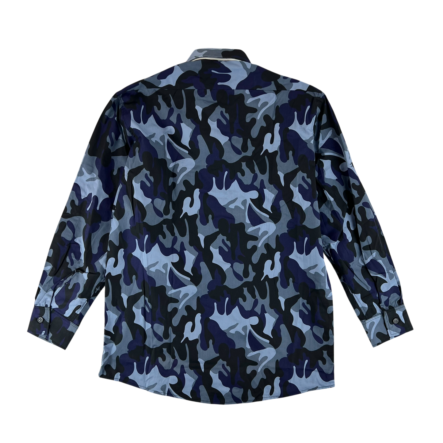 Romanian Army / Police M1990 Blue Leaf Camouflage Long Sleeve Shirt - Medium