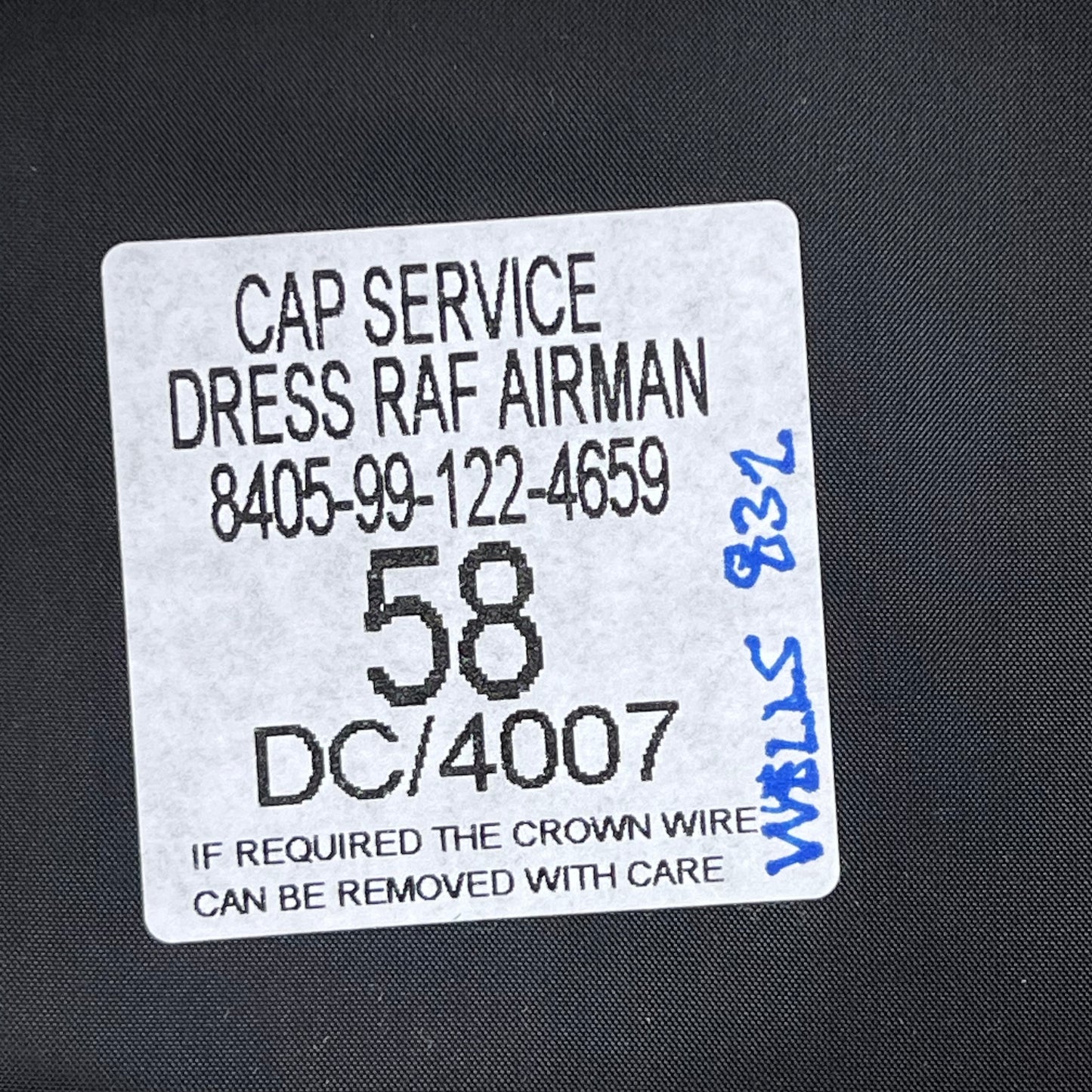 British RAF Peaked Dress Cap - Medium 58cm