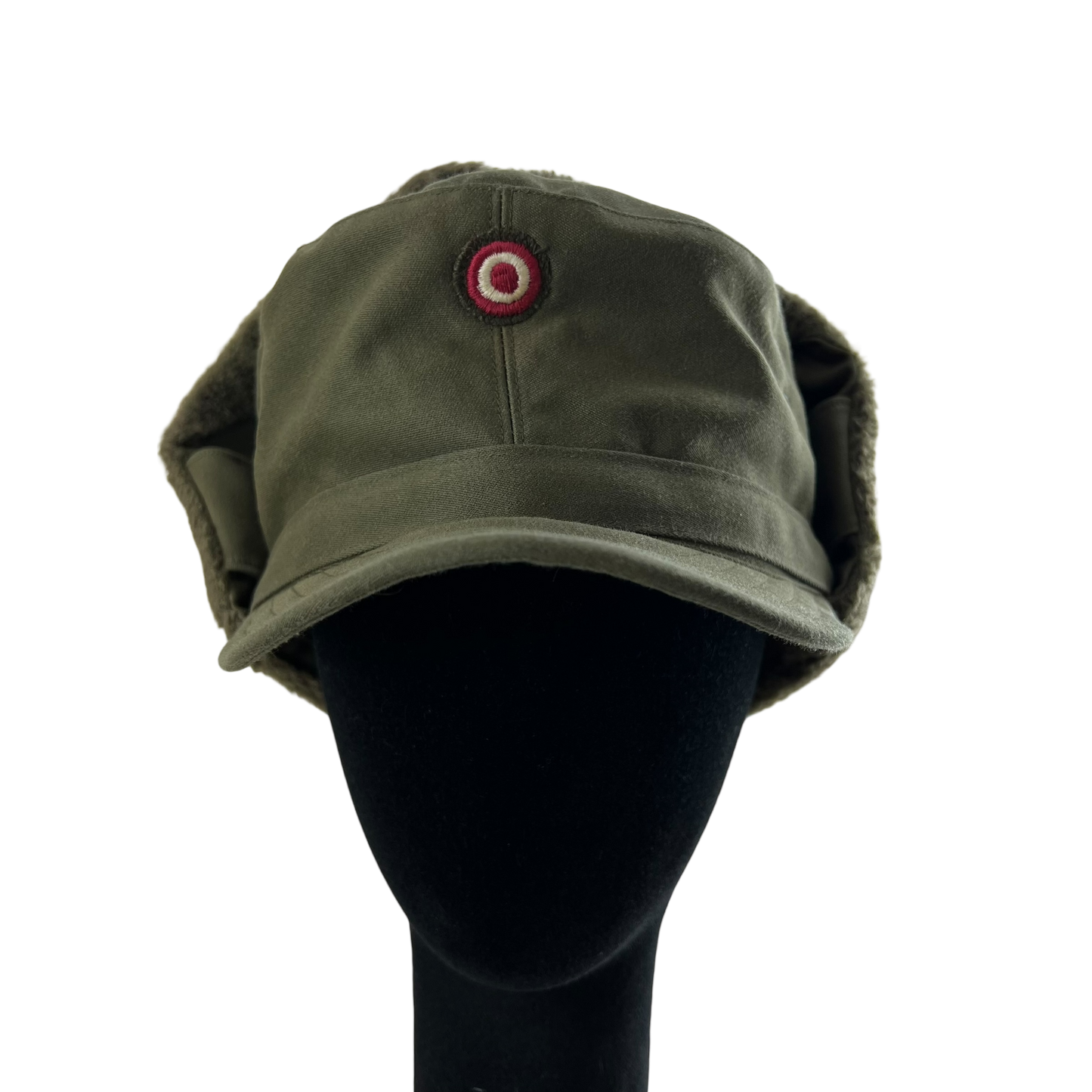 Austrian Army Olive Drab Cold Weather Trapper Cap - Medium / Large