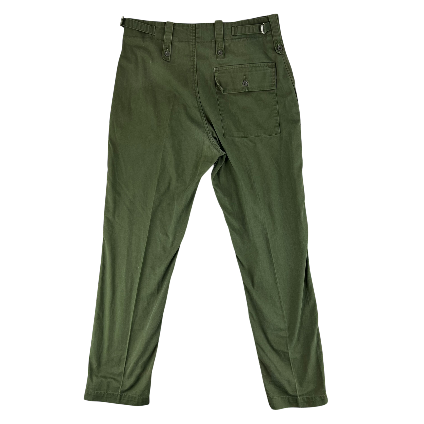 British Army Olive Green Fatigue Work Trousers - W34 L33