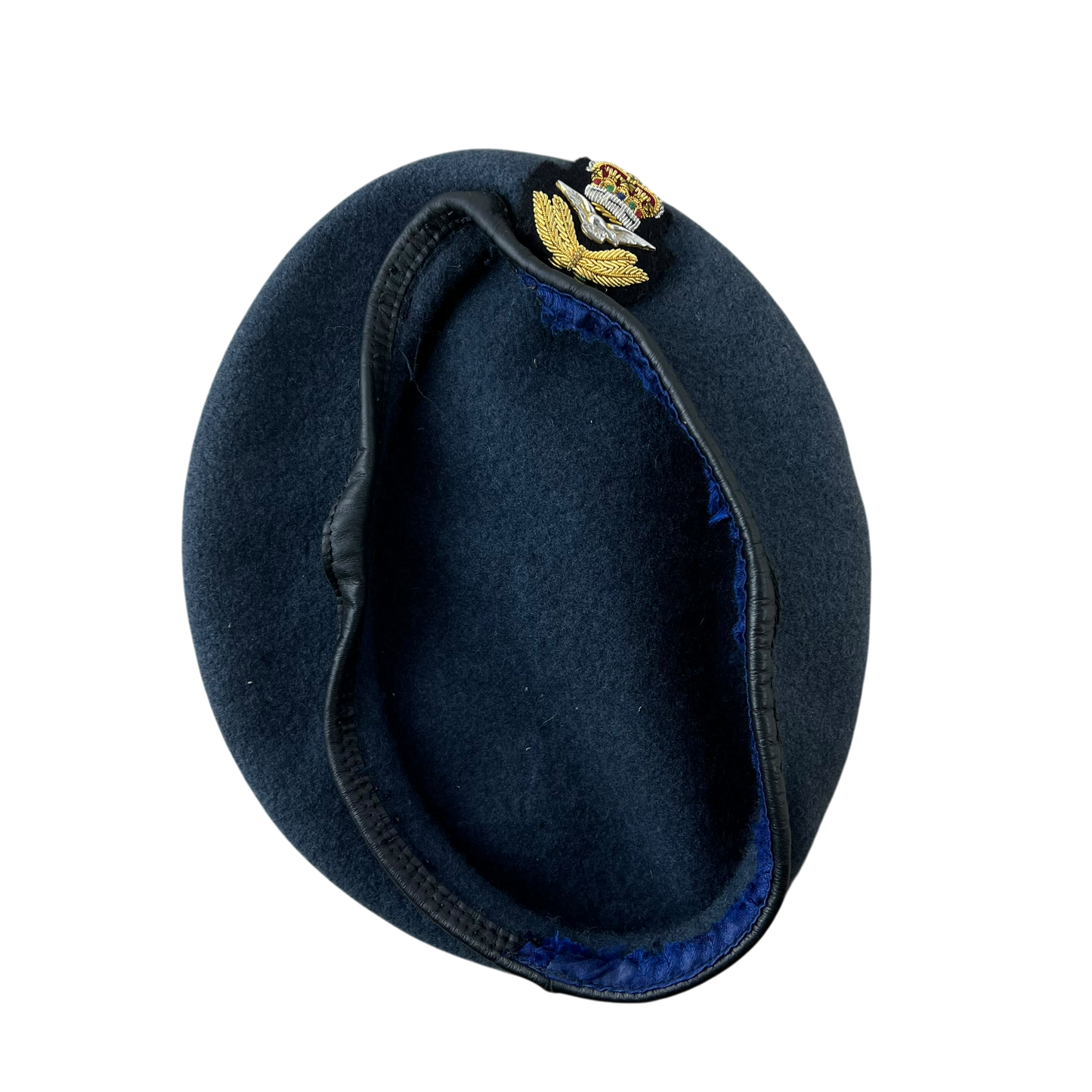 British RAF Beret w/ Officer's Badge - Medium