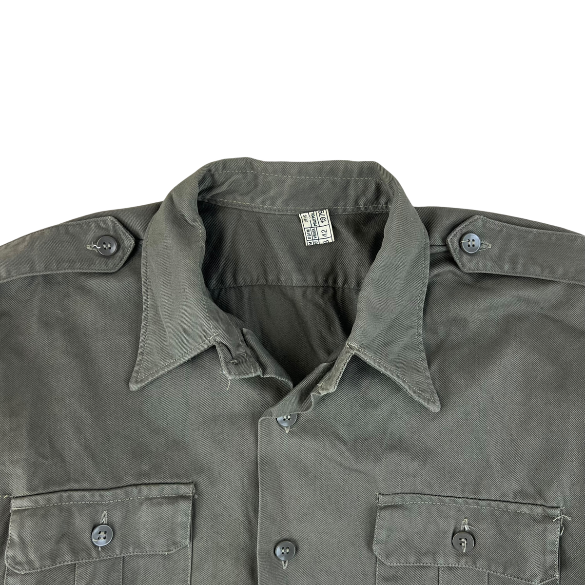 Yugoslav Army M77 Olive Drab Dress Shirt - Large