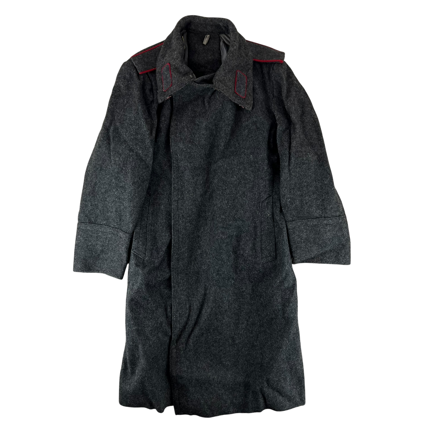 Bulgarian People's Army 50s Grey Wool Greatcoat - Medium