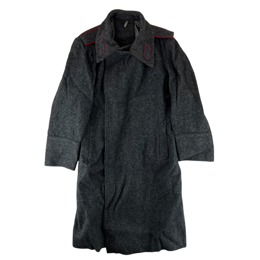 Bulgarian People's Army 50s Grey Wool Greatcoat - Medium