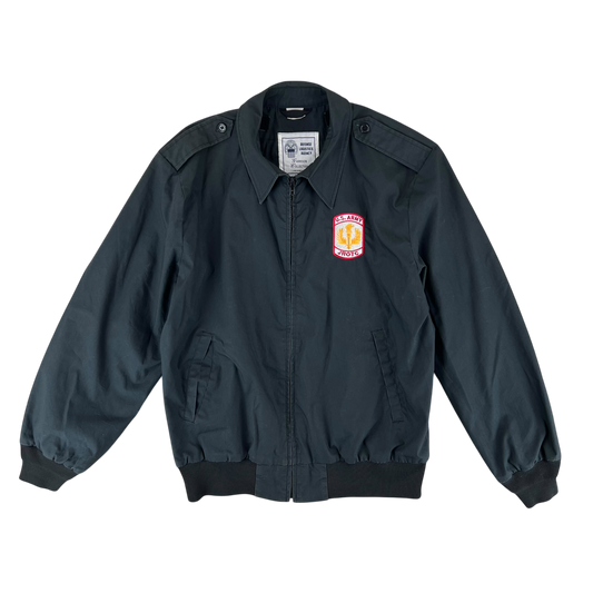US Army Black Windbreaker Jacket - Medium S