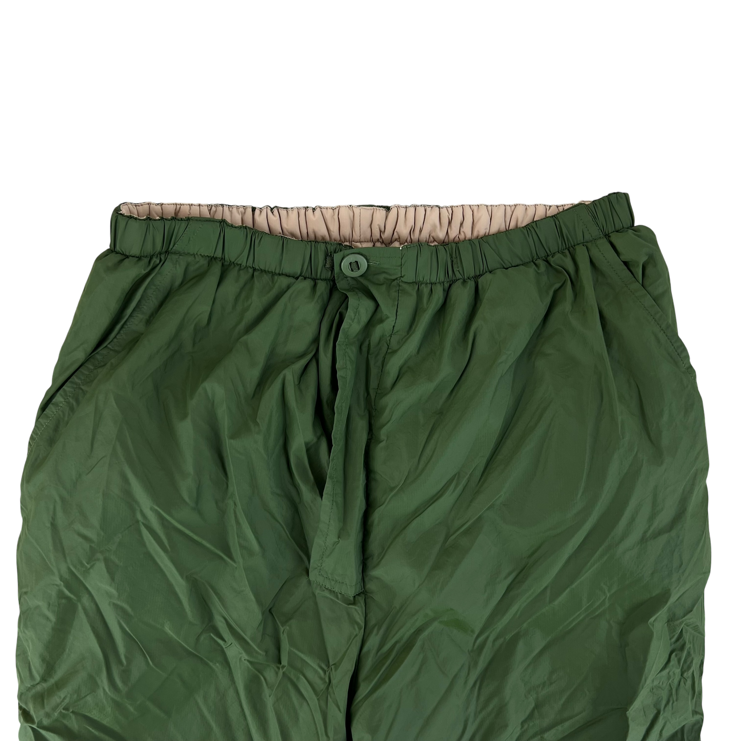 British Army Reversible Thermal Olive Green / Tan Quilted Trousers - W38 L29.5
