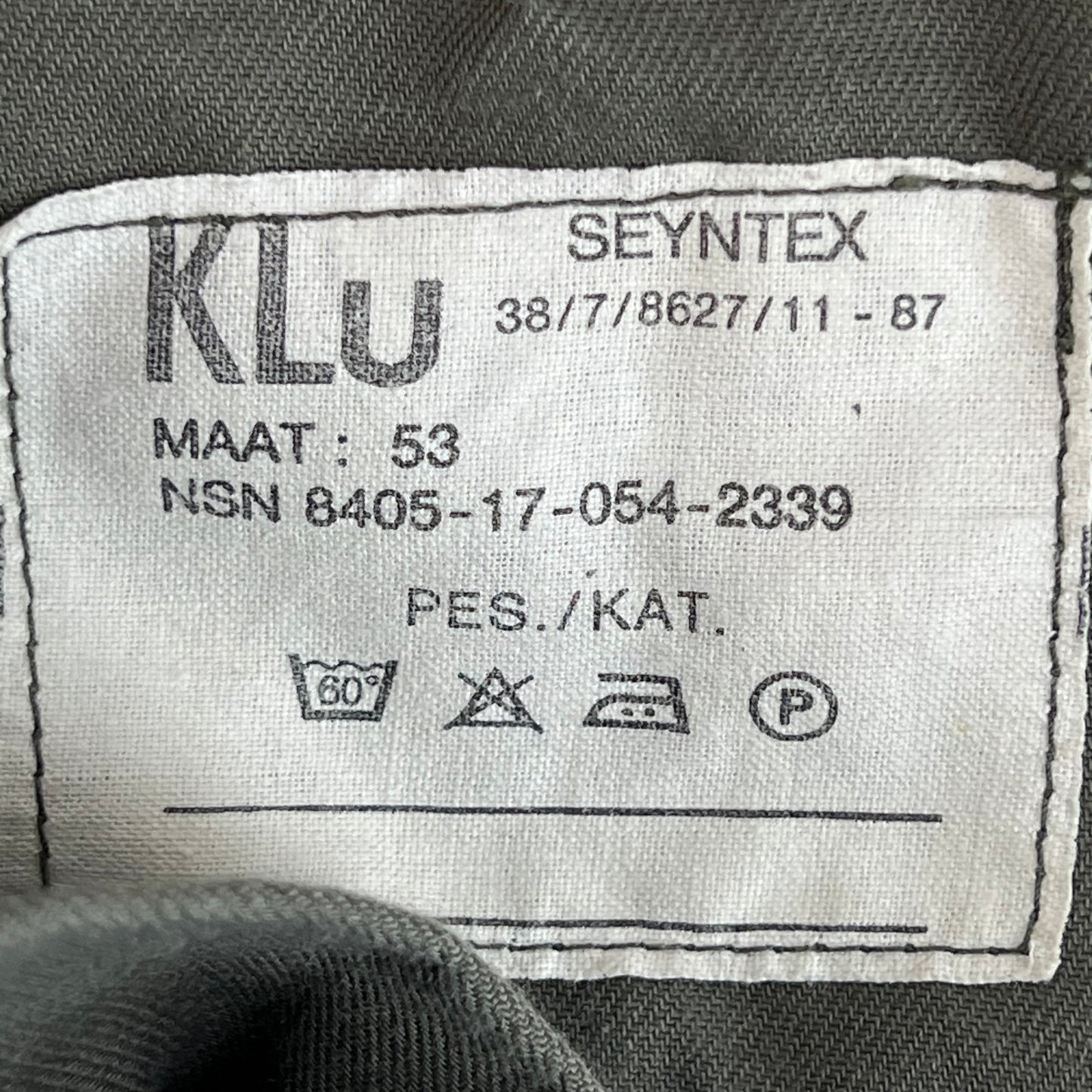 Dutch Air Force 80s Grey Utility Trousers - W34 L33.5