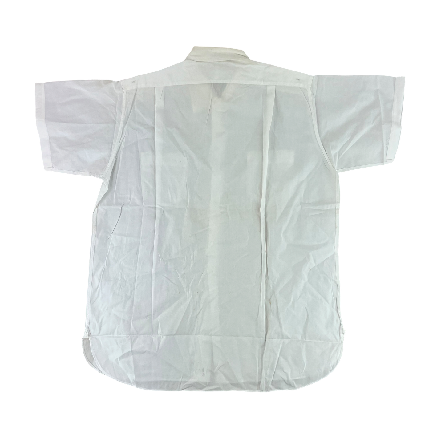 British Merchant Navy 50s Officer's Tropical Short Sleeve Shirt - Large