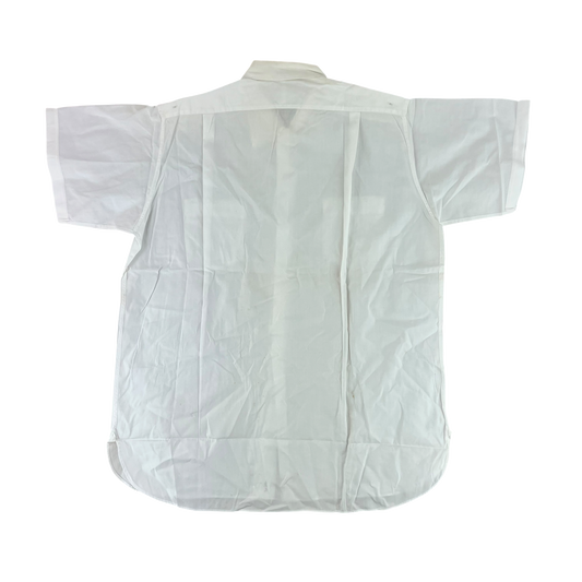 British Merchant Navy 50s Officer's Tropical Short Sleeve Shirt - Large