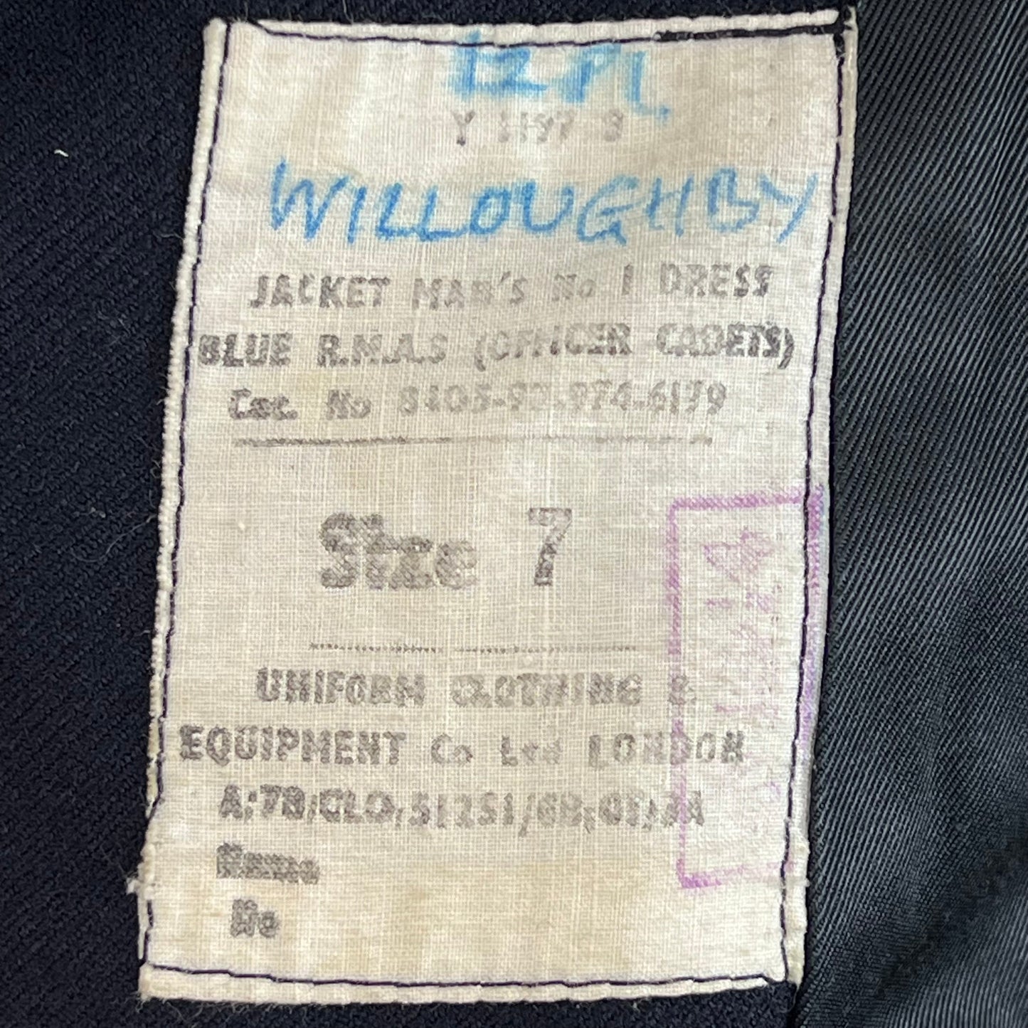 British Army RMAS Officer Cadets 70s No. 1 Dress Jacket - Royal Artillery Regiment - Small