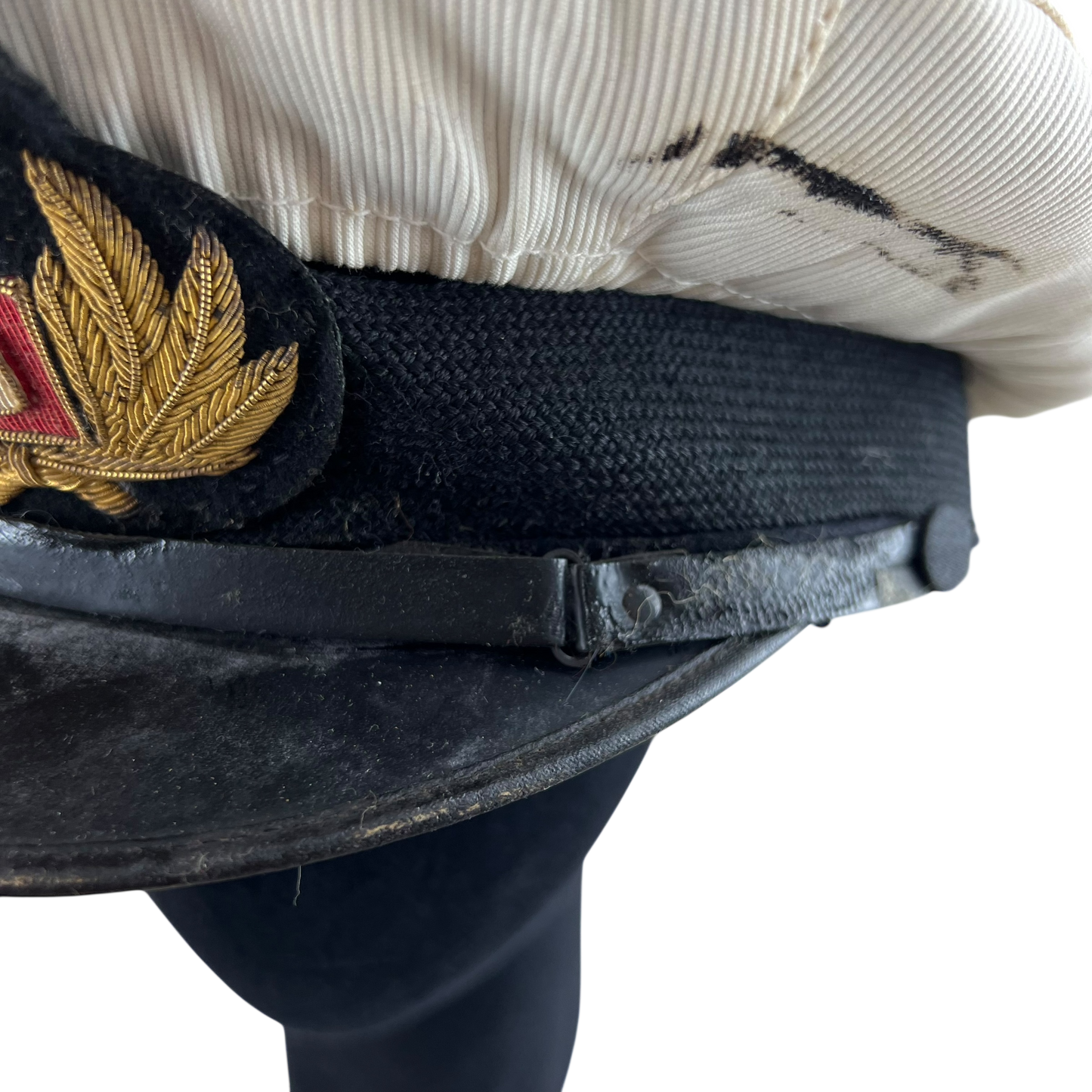 British Merchant Navy 50s Dress Cap w/ Dust Covers - Medium