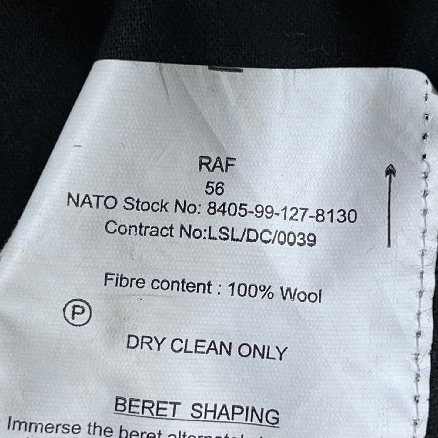 British RAF Beret w/ Badge - Small 56cm